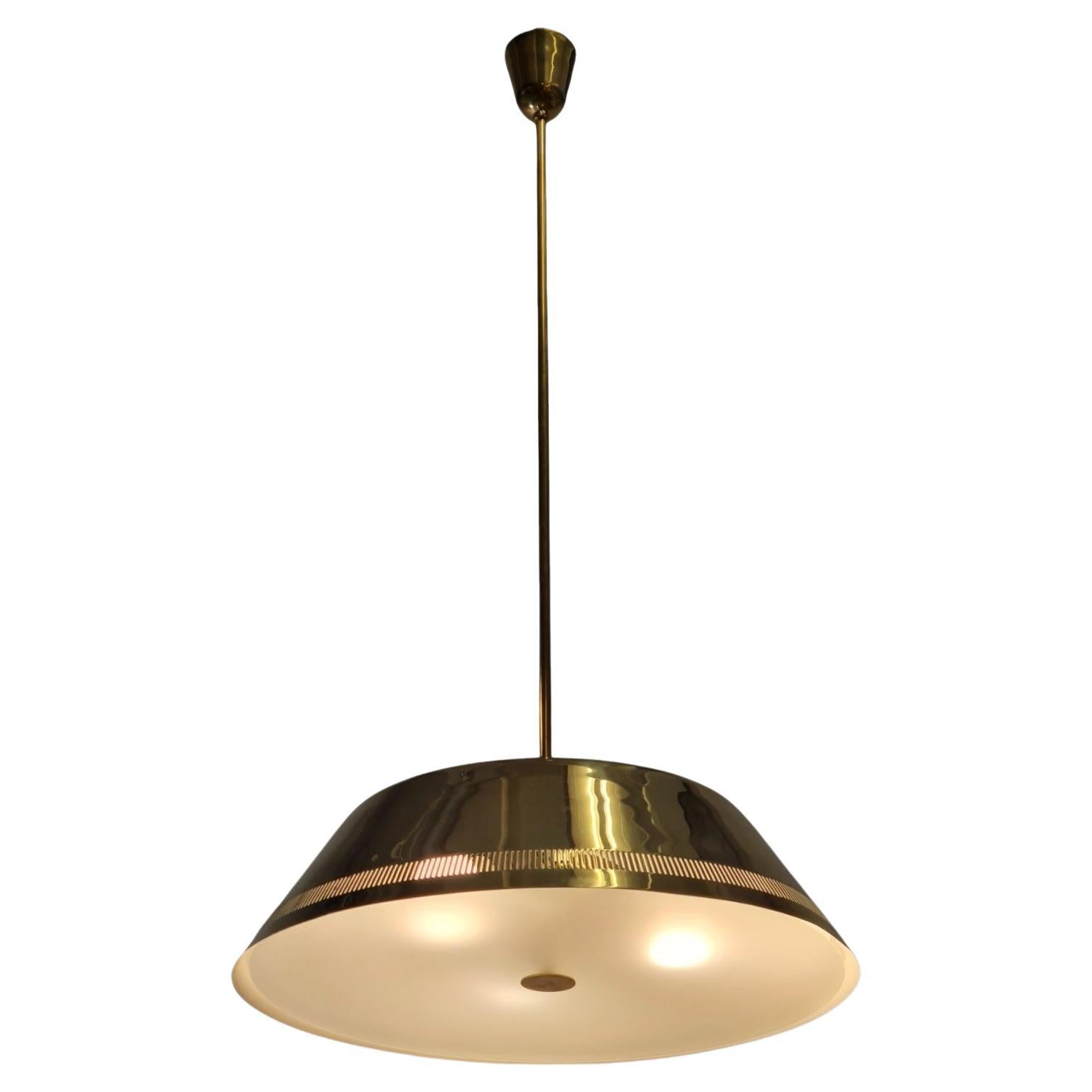 A Magnificent Paavo Tynell Ceiling Lamp Model 82500 for Idman, 1950s For Sale