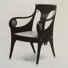 Magnífica pareja de sillones de Josef Plecnik