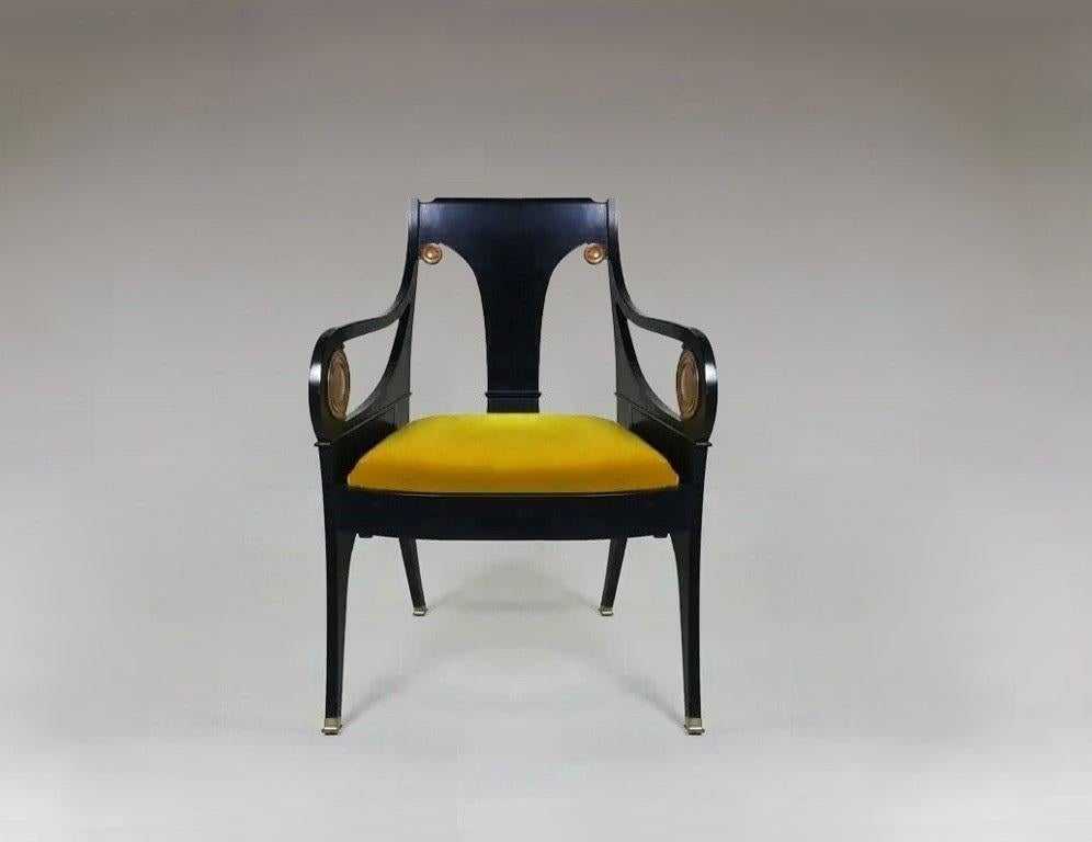 Velours Magnifique paire de fauteuils de Josef Plecnik en vente