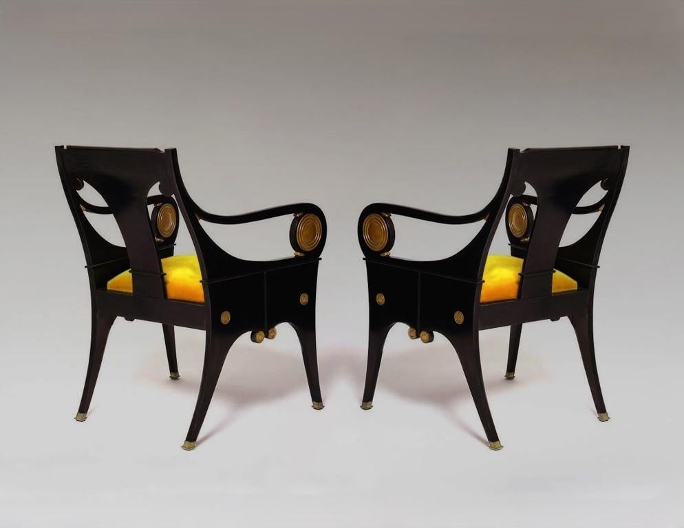 Magnifique paire de fauteuils de Josef Plecnik en vente 1