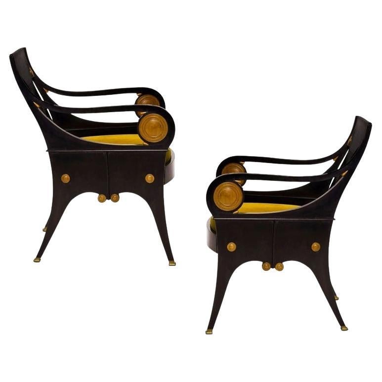 Magnifique paire de fauteuils de Josef Plecnik en vente