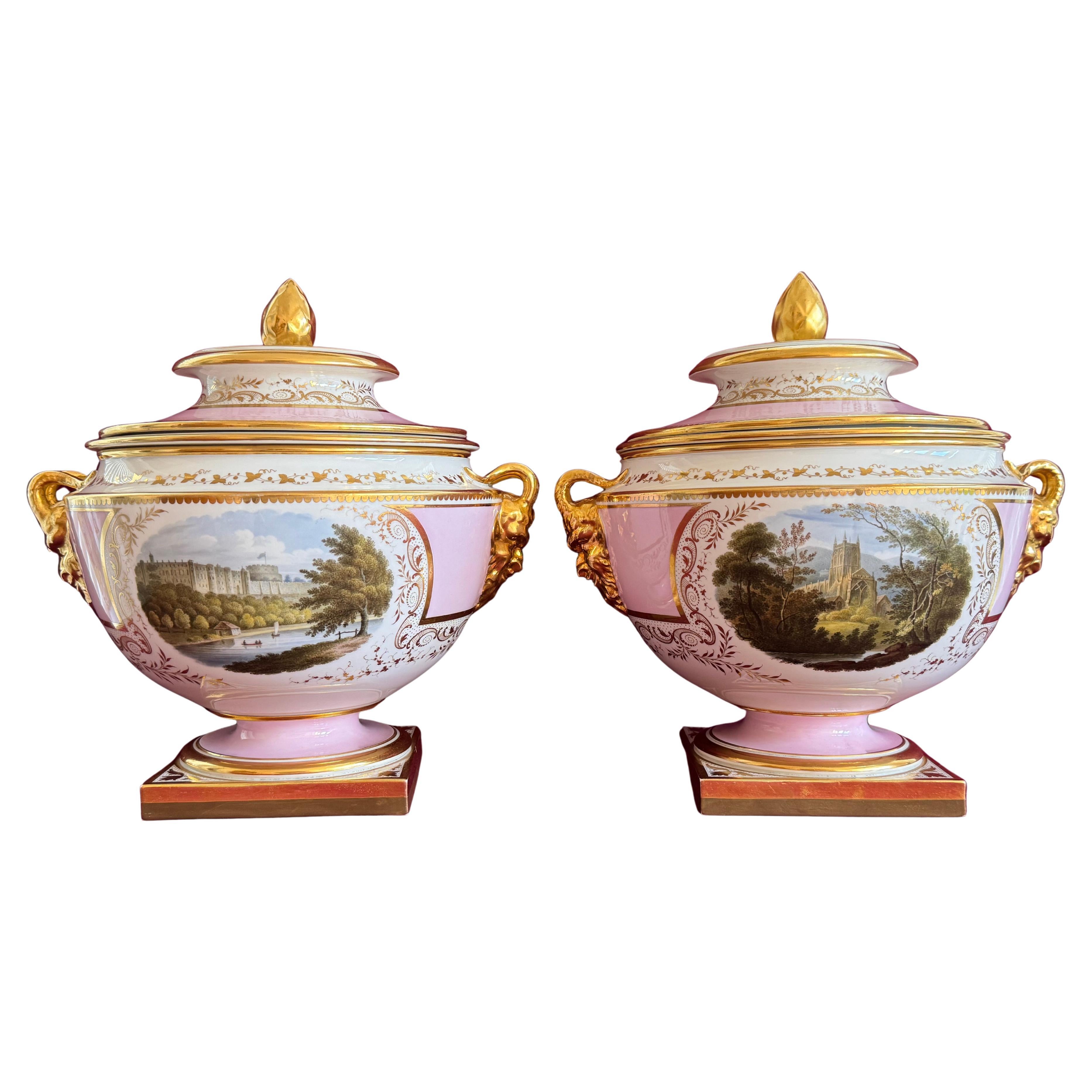 Magnífica pareja de cubiteras de Flight, Barr & Barr Worcester c.1813 en venta