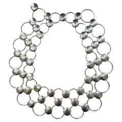 A magnificent silver collar, Regitz Overgaard for Georg Jensen, Denmark, c1990s