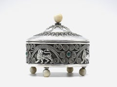 A Magnificent Silver Spice Container, Bezalel Jerusalem circa 1915