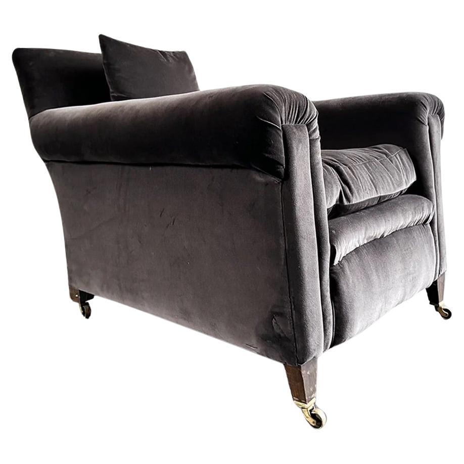 A Magnificent Very Large Deep Seated Country House Armchair For Sale