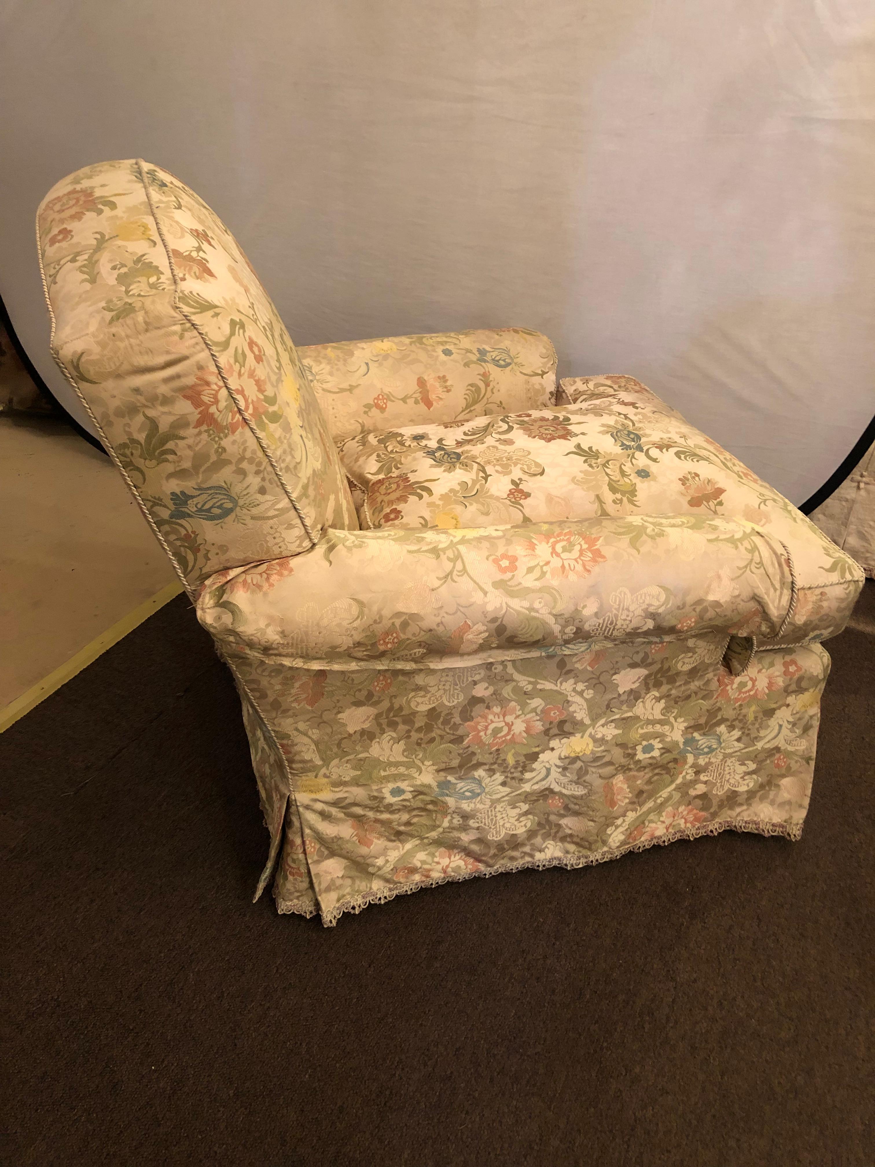 vintage overstuffed chairs