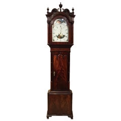 Mahogany 19th Century Used 8 Day Grandfather Clock by Samuel Lister, Bolton
