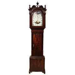 Mahogany 19th Century Antique 8 Day Grandfather Clock by Samuel Lister, Bolton