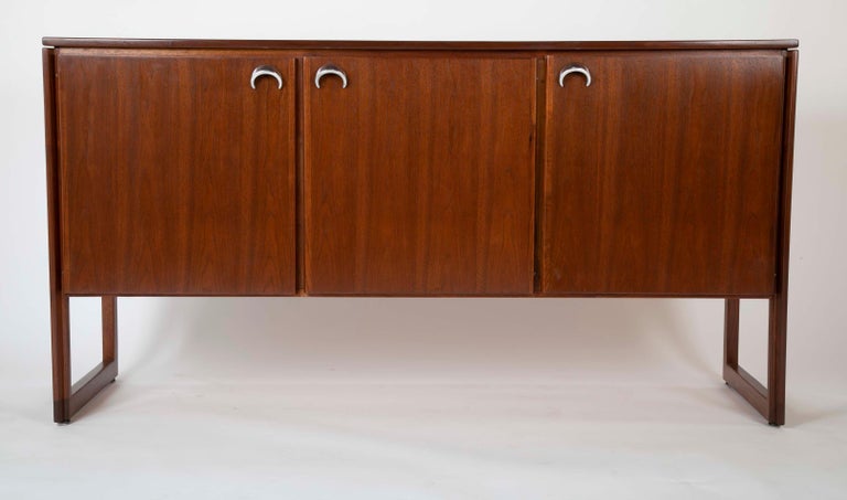 Mahogany and Aluminum Cabinet Designed by Jens Risom Designs Inc. Mahogany and Aluminum Cabinet Designed by Jens Risom Designs Inc.