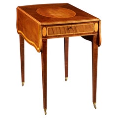 Pembroke-Tisch aus Kiefernholz und Seidenholz