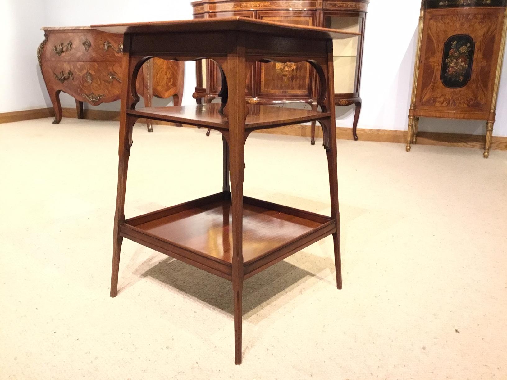 Arts and Crafts Mahogany Arts & Crafts Period Occasional Table in the Manner of Liberty's For Sale