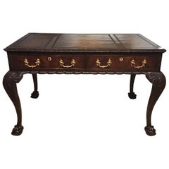 Mahogany Chippendale Revival Writing Table by Maple & Co of London circa 1900