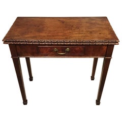 Mahogany George II Period Antique Fold over Tea Table