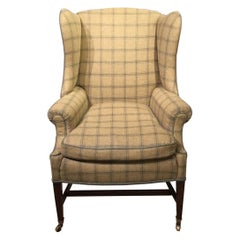 Mahogany George III Period Antique Wing Armchair