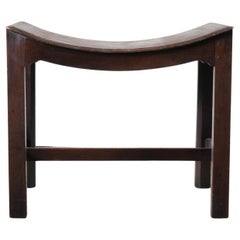 A mahogany George III Stool