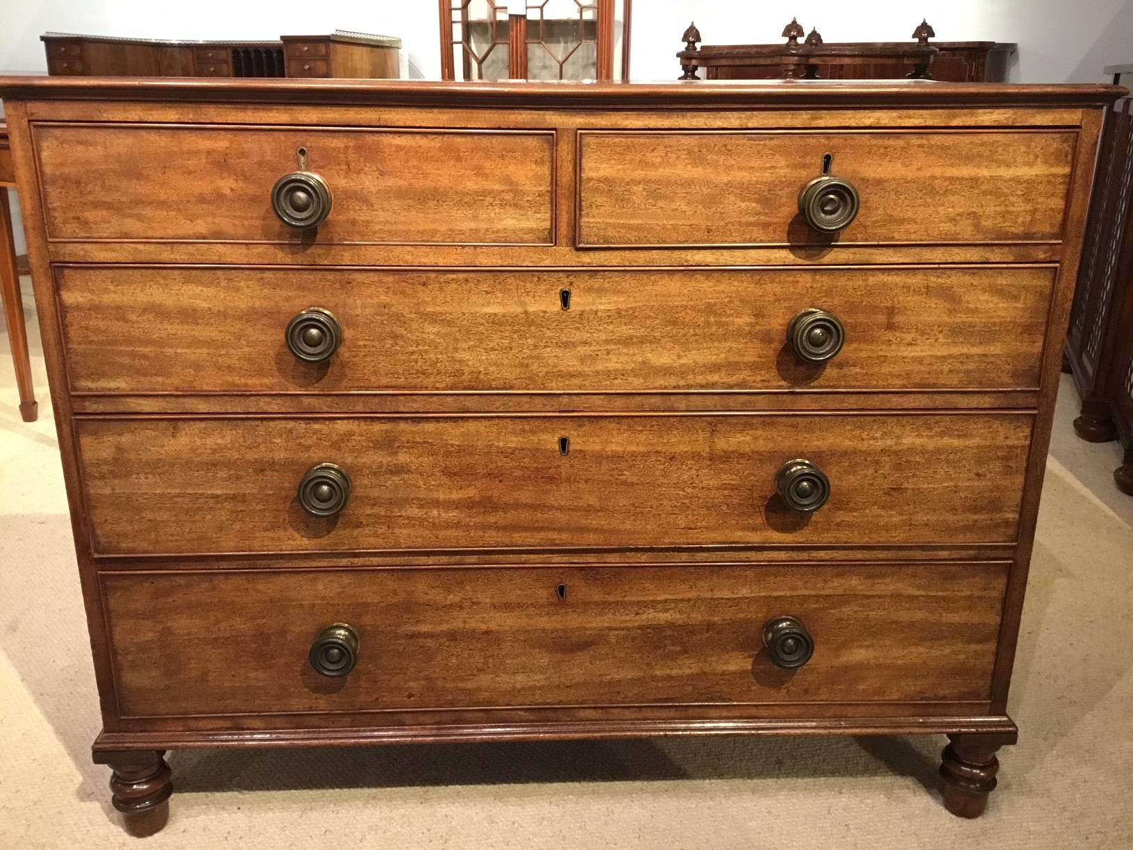 Regency Mahogany Georgian Chest of Drawers by Gillows of Lancaster
