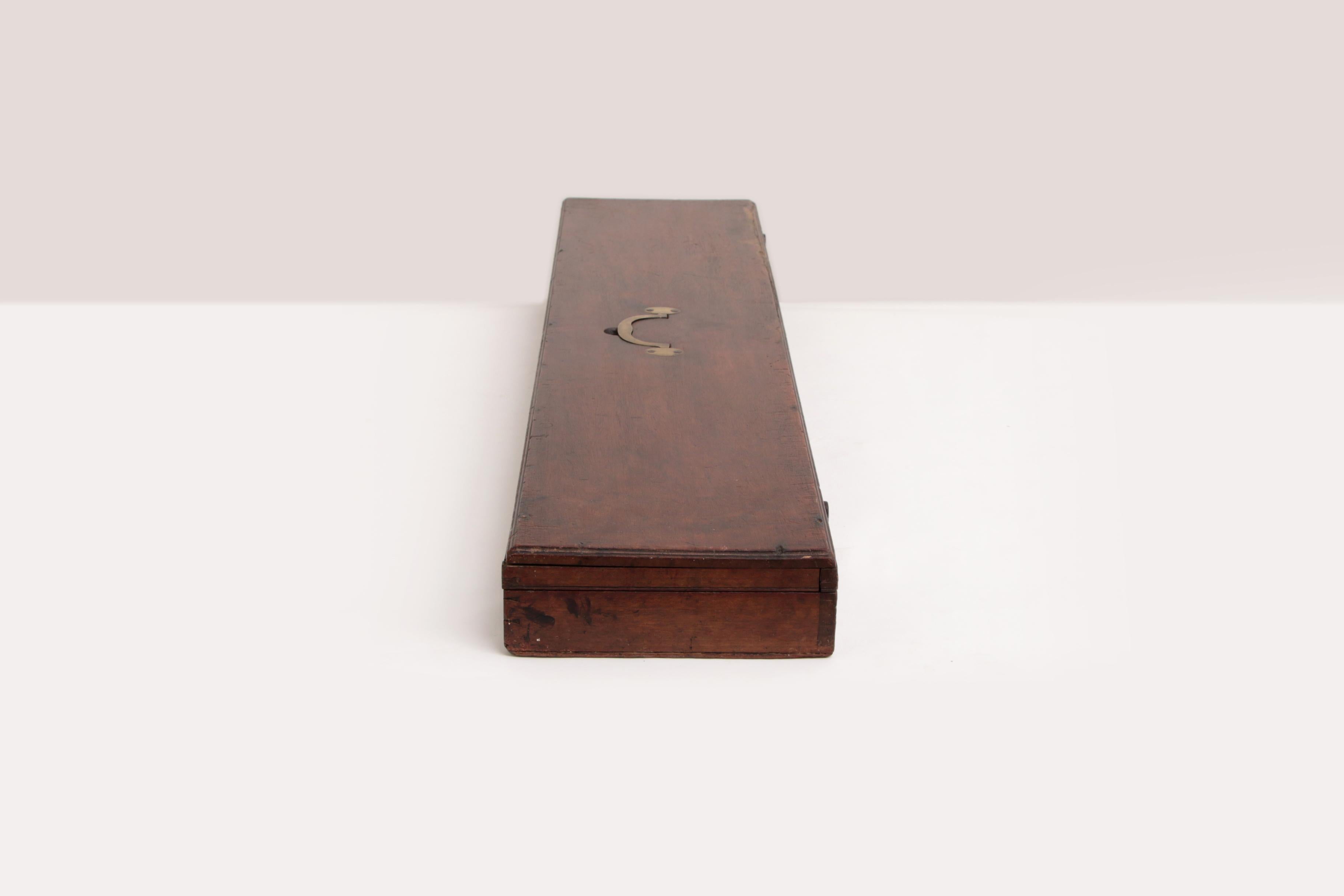 Rame Raro H. H. Mortimer & Son Gunmakers  Custodia per pistola da 89 Fleetstreet Londen 1810 in vendita