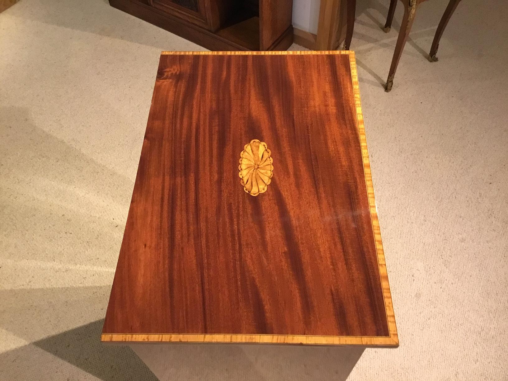 Mahogany Inlaid  Edwardian Period Antique Wellington Chest For Sale 2