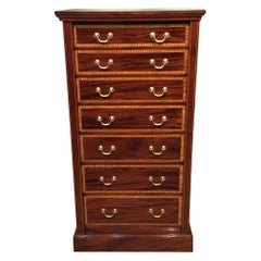 Mahogany Inlaid Edwardian Period Antique Wellington Chest