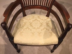 Mahogany Inlaid Edwardian Period Desk Chair