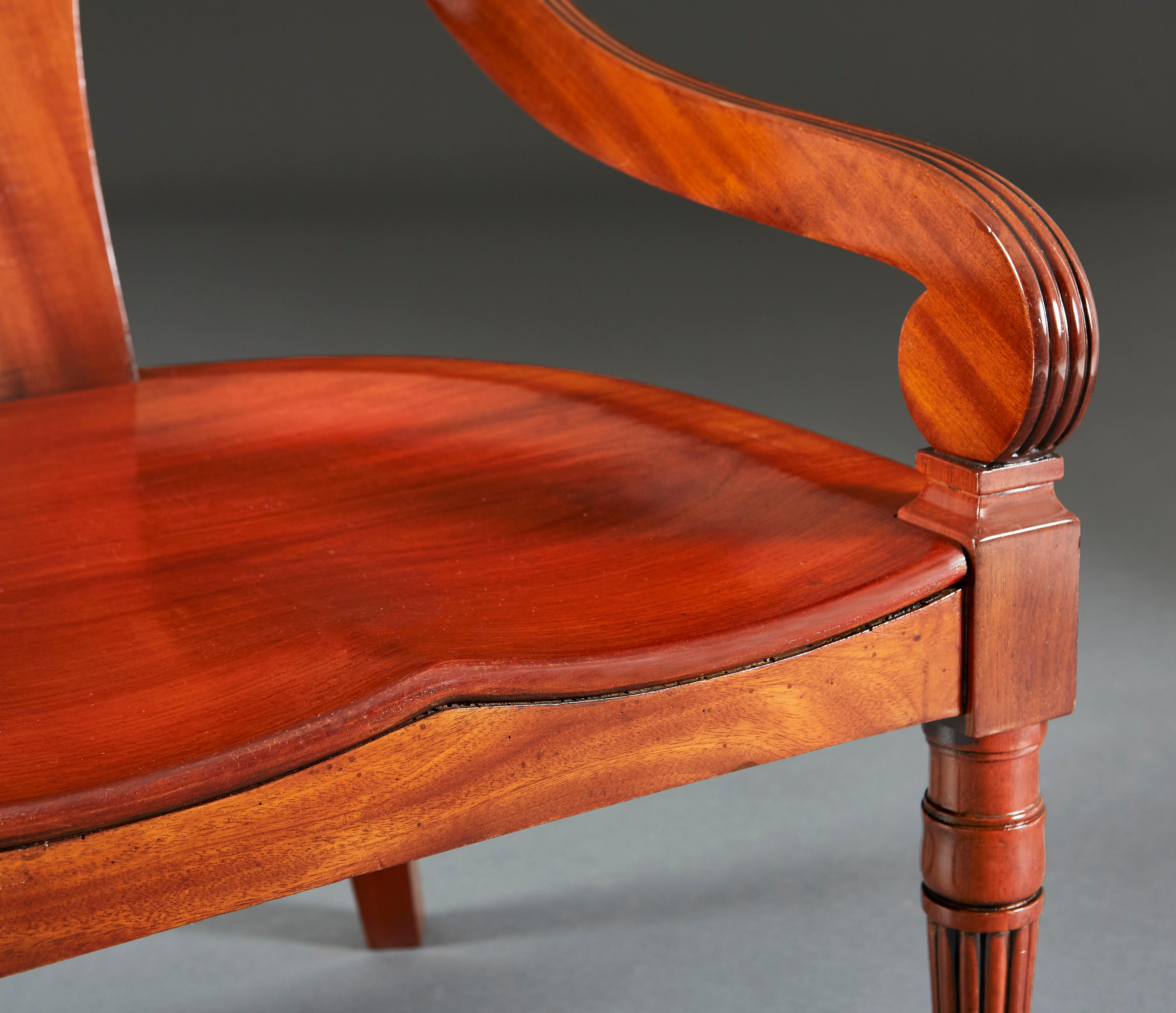 Mahogany Klismos Chair 2