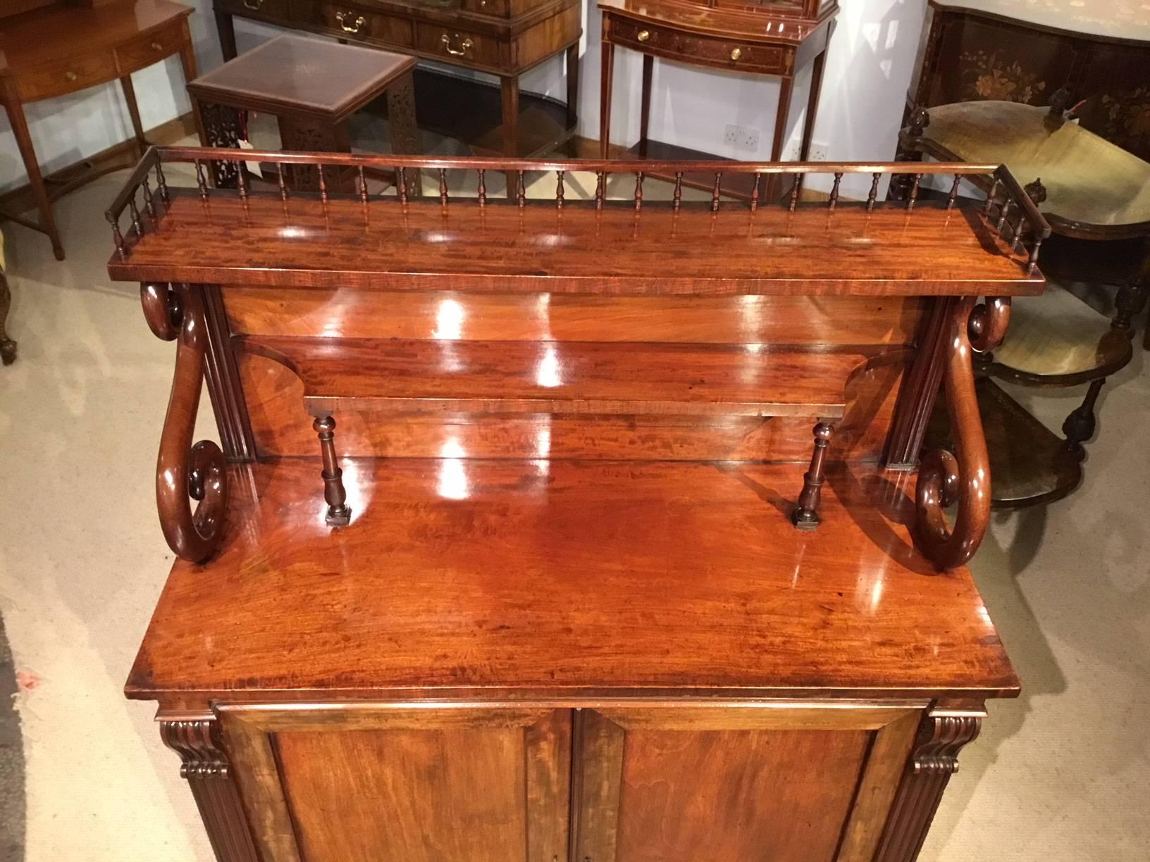 Mahogany Regency Period Antique Chiffonier Possibly by Gillows of Lancaster For Sale 9