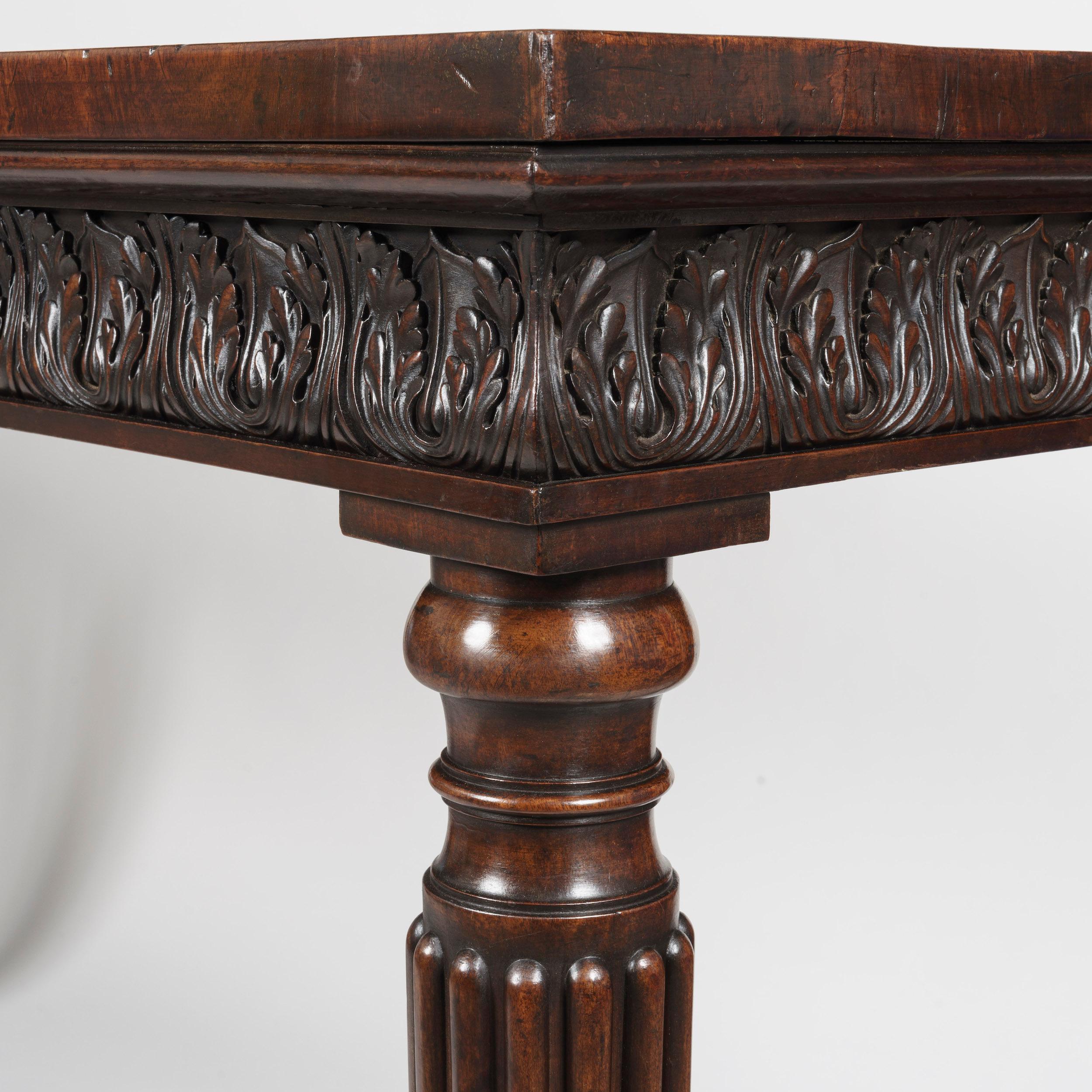 European Mahogany Serving Table of the Georgian Period For Sale