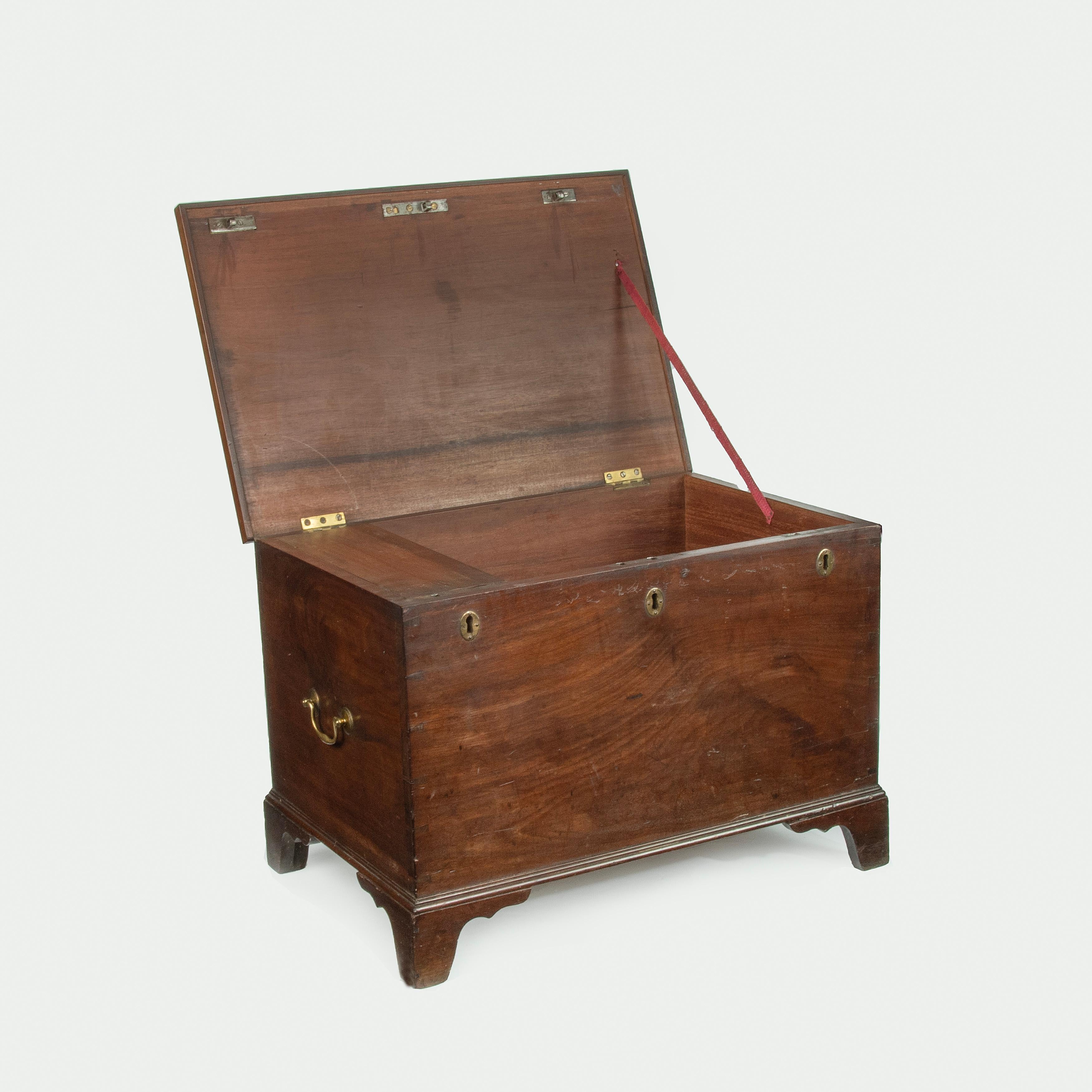 English A mahogany strong box made for the Ovenden Female Society, Instituted May 1809 For Sale