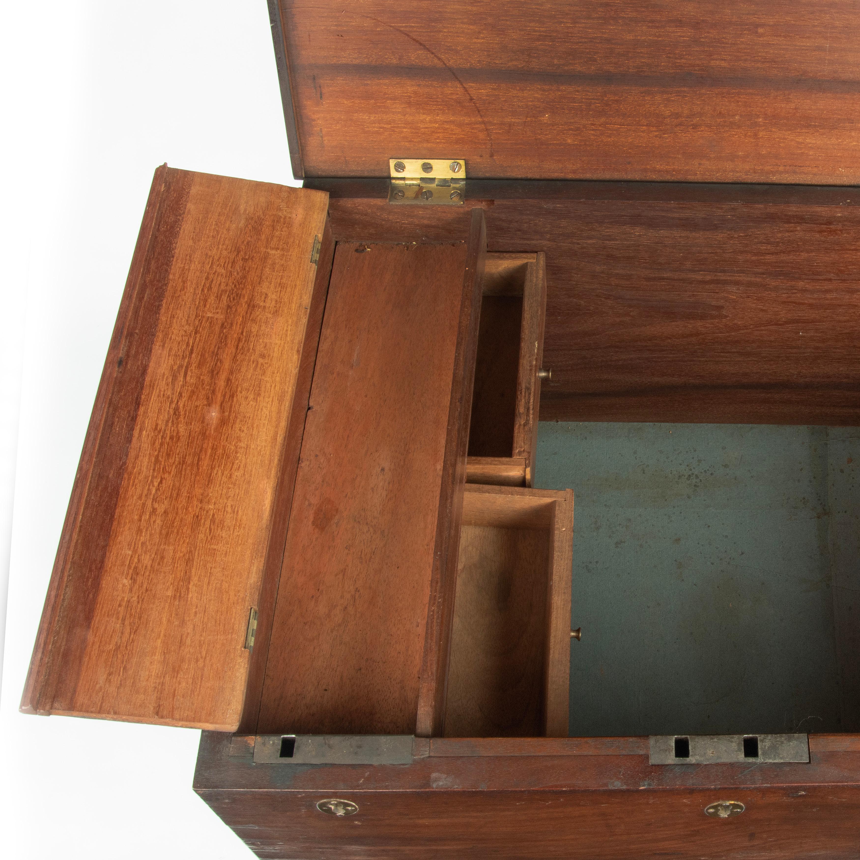 A mahogany strong box made for the Ovenden Female Society, Instituted May 1809 For Sale 2