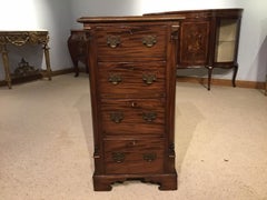 Mahogany Victorian Period Antique Pedestal Chest