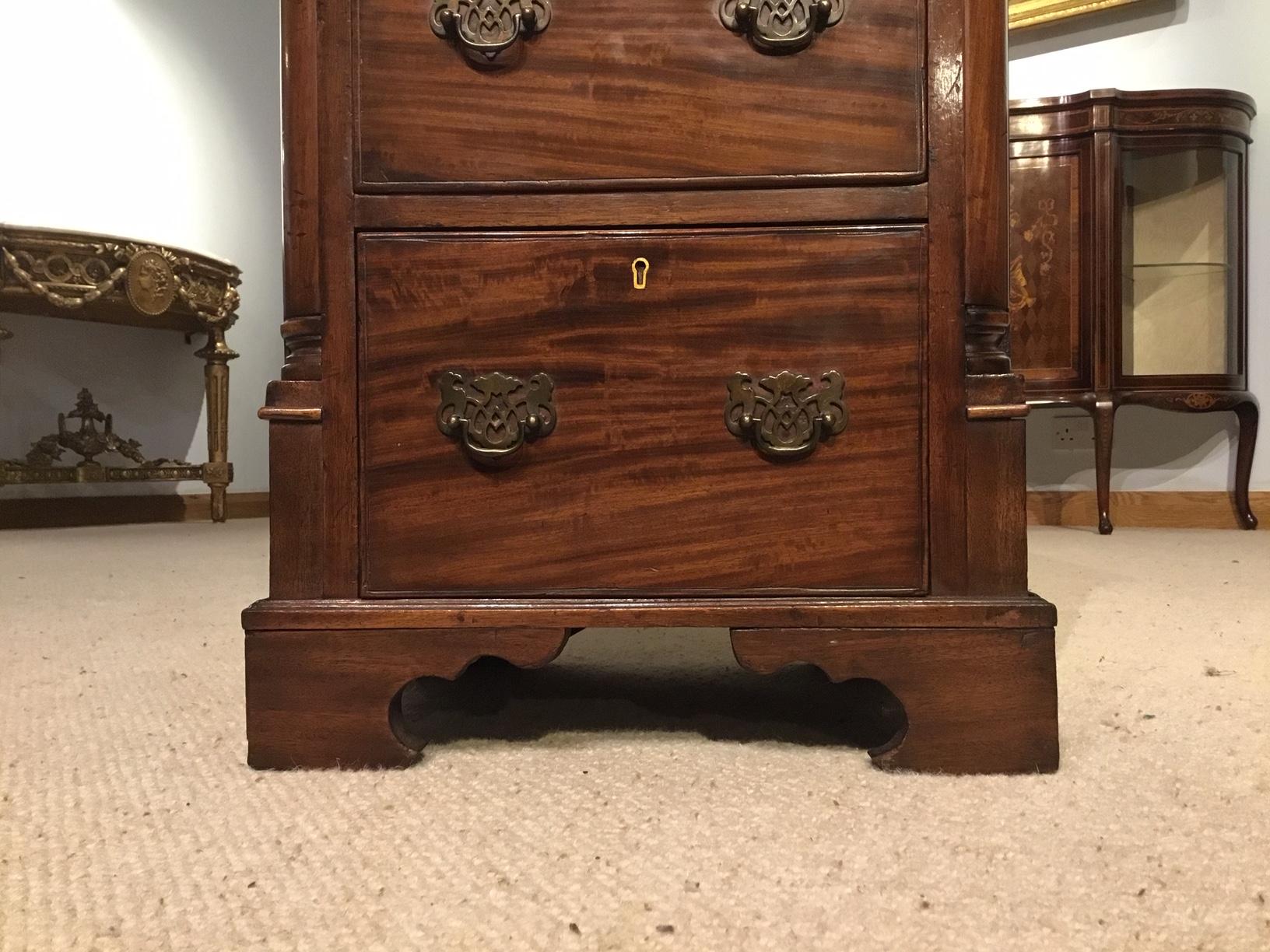 Late 19th Century Mahogany Victorian Period Antique Pedestal Chest For Sale