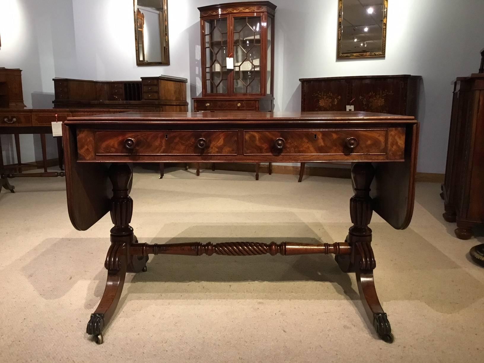 Mid-19th Century Mahogany William IV Period Antique Sofa Table
