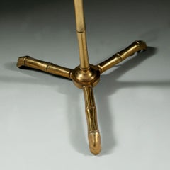 Maison Baguès Brass Bamboo Simulated Standard Lamp with Tripod Base