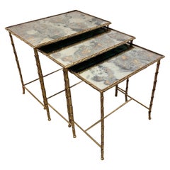 A Maison Charles Set of Nesting Tables, 1960s