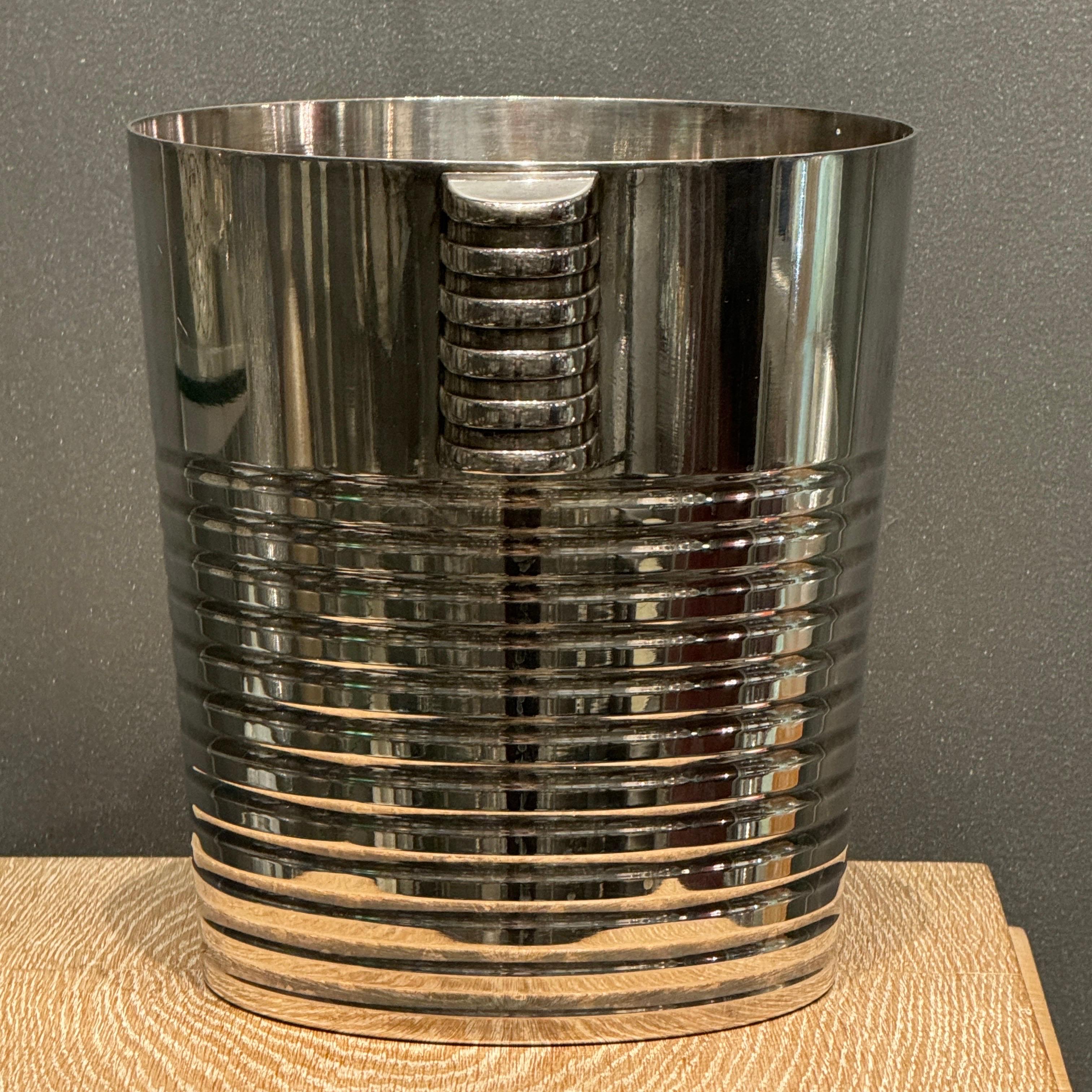 Cubo Art Déco de plata chapada Maison Christofle Art Decó en venta