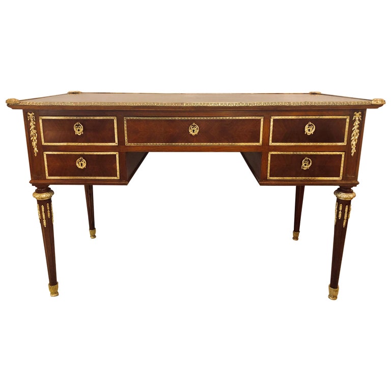 Louis Xvi Style Writing Desk With Bronze Mounts For Sale At 1stdibs