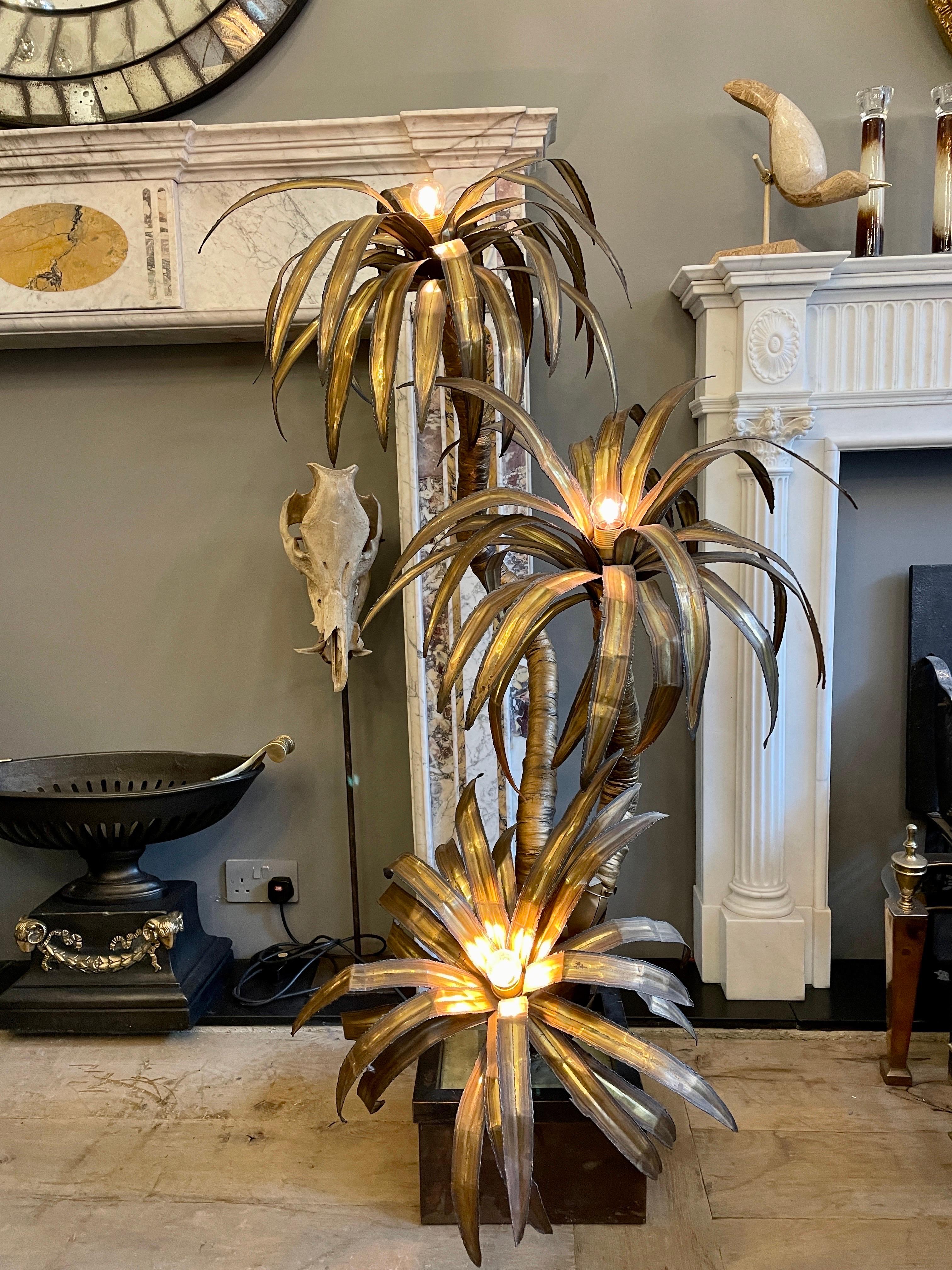 Maison Jansen Palm Tree Floor Light In Good Condition In London, GB