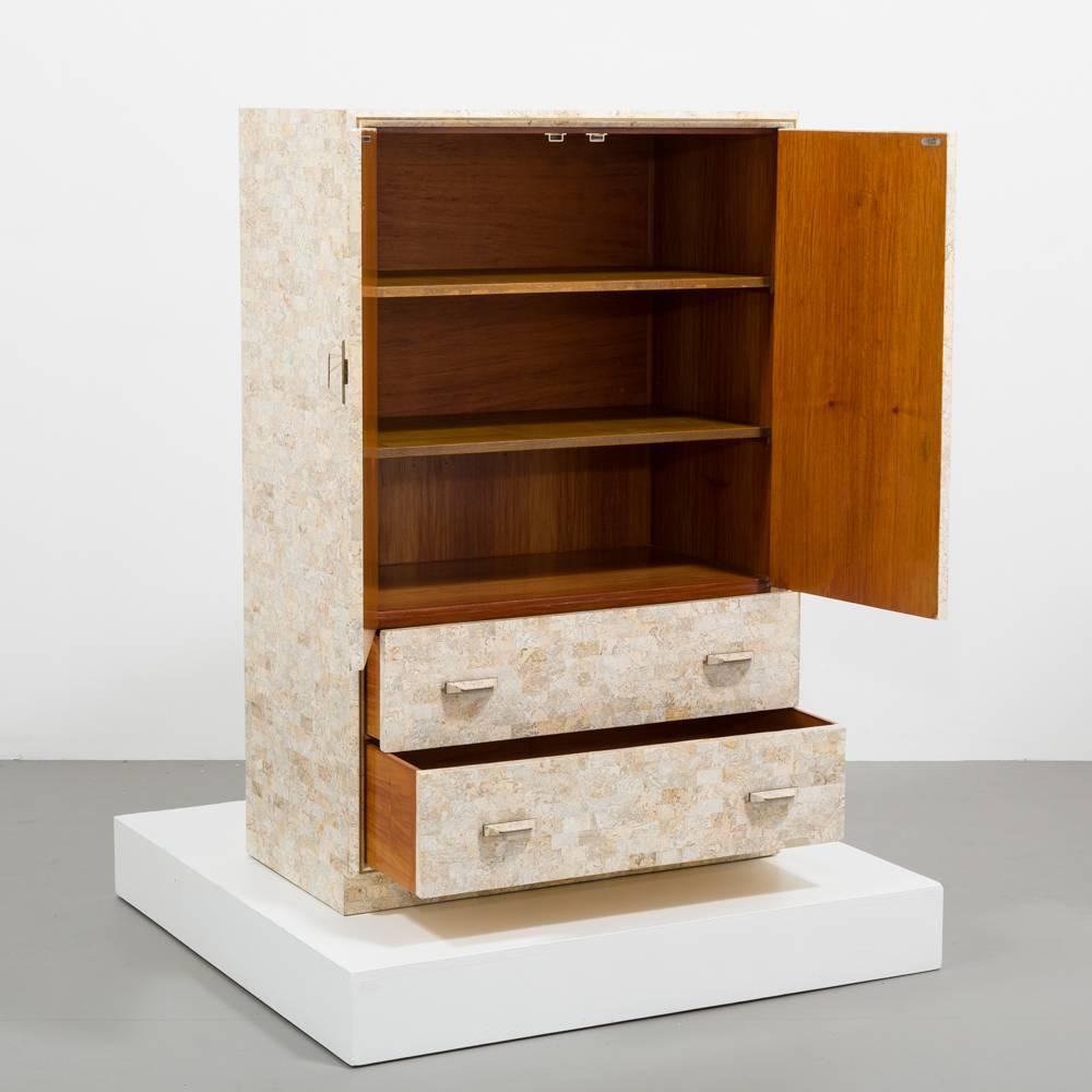 Maitland Smith Deigned Stone Veneered Cabinet, circa 1980 In Good Condition In London, GB