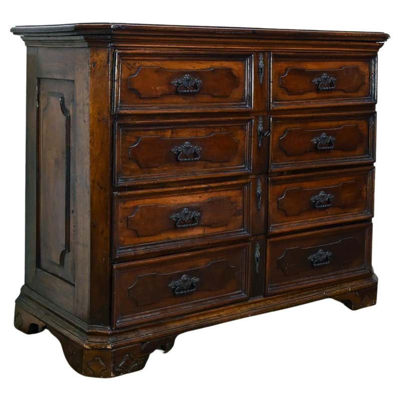 A Huge 17th Century North Italian Walnut Commode - Chest of Drawers ...