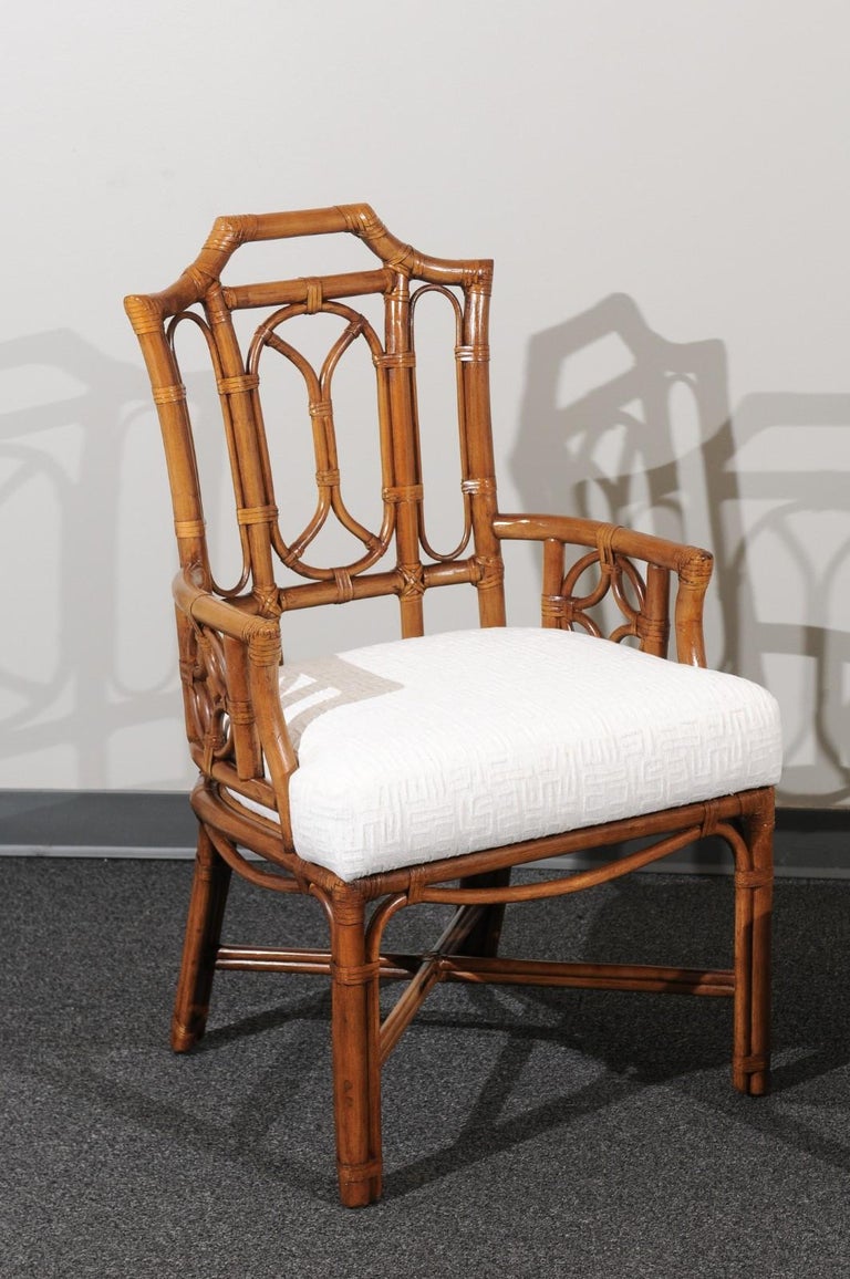 Majestic Restored Set of 10 Pagoda Style High Back Dining Chairs by ...