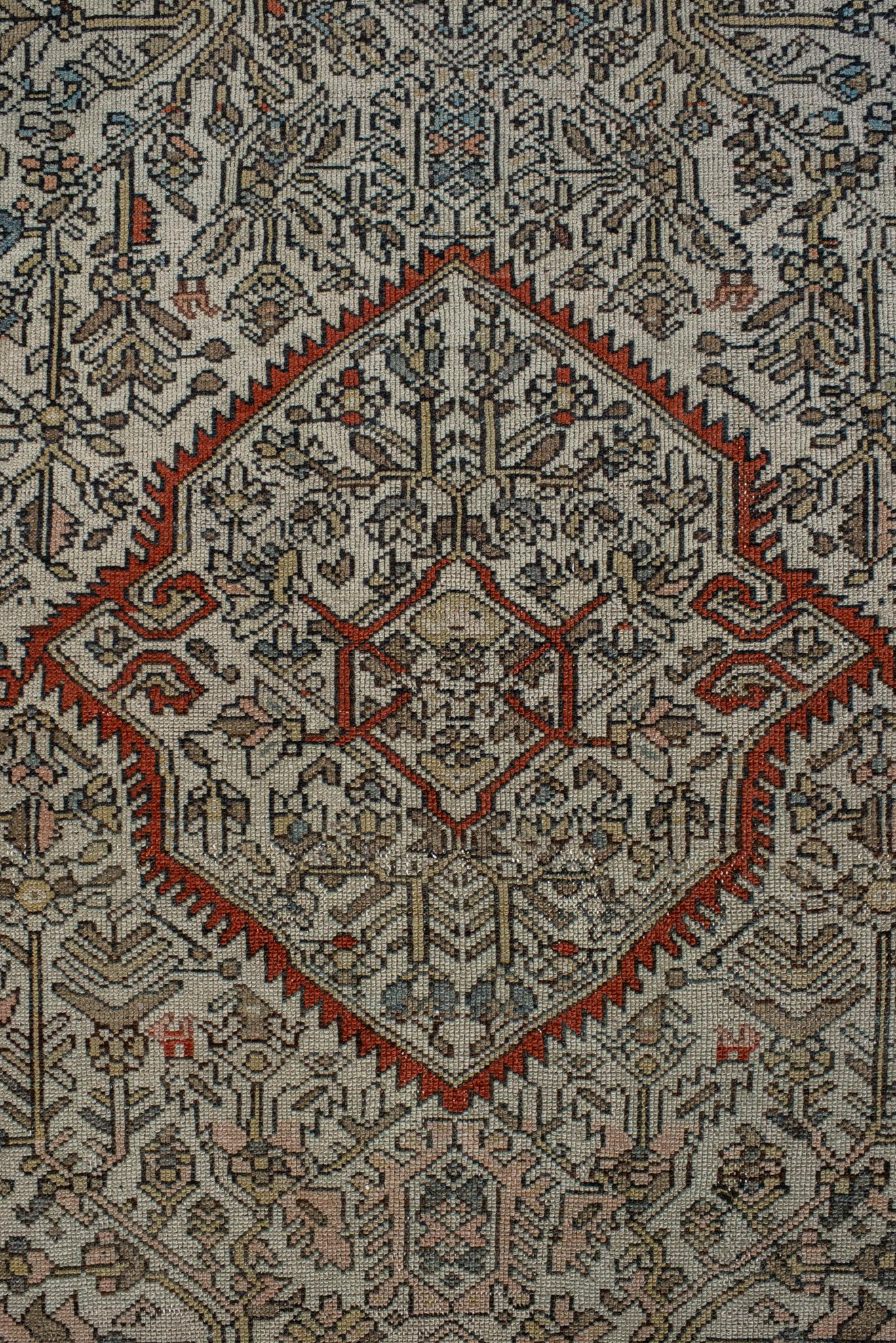 Hand-Knotted A Malayer Rug circa 1920 For Sale
