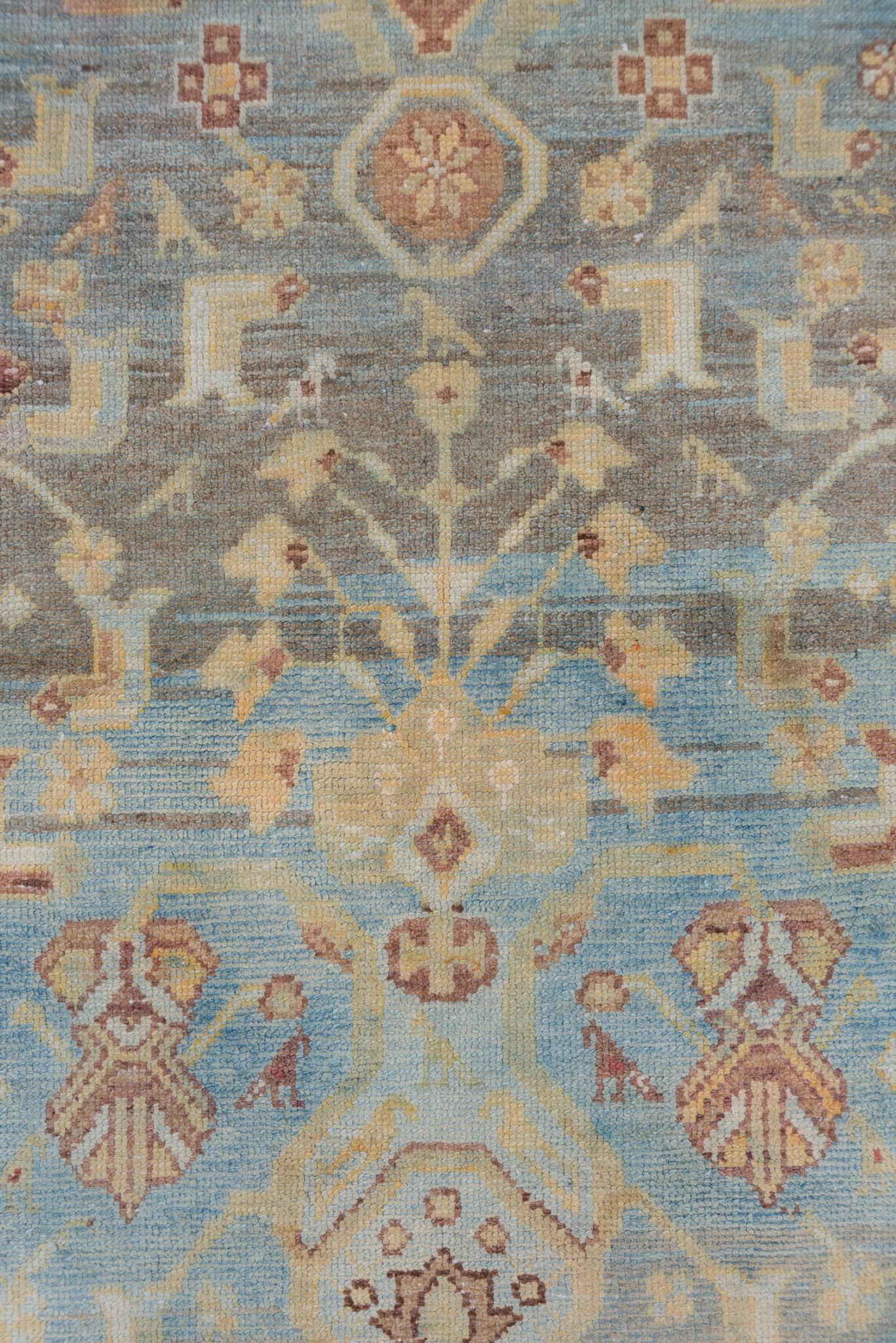 Hand-Knotted A Malayer Rug circa 1940 For Sale