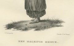A Malaysian Girl Carrying Goods by Karl Joseph Brodtmann, 1836