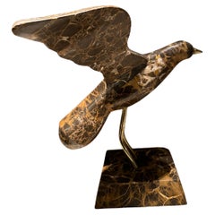 A Marble Bird Sculpture By Maitland Smith