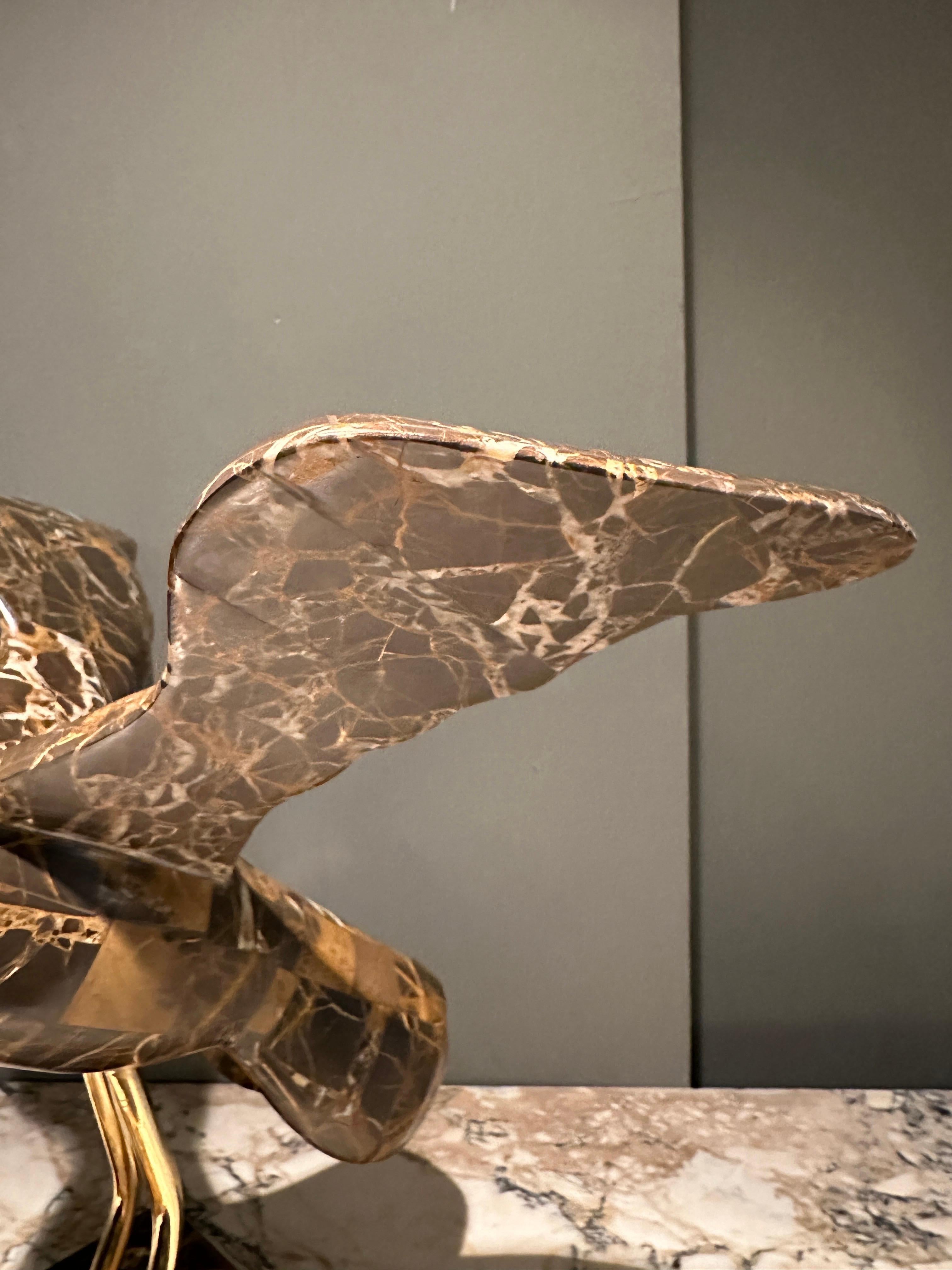 A Marble Bird Sculpture By Maitland Smith  In Good Condition In London, GB