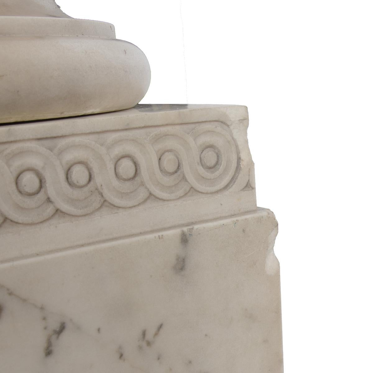 Buste en marbre sur piédestal de Richard Cobden par Richard Neville Northey Burnard 1865 en vente 4