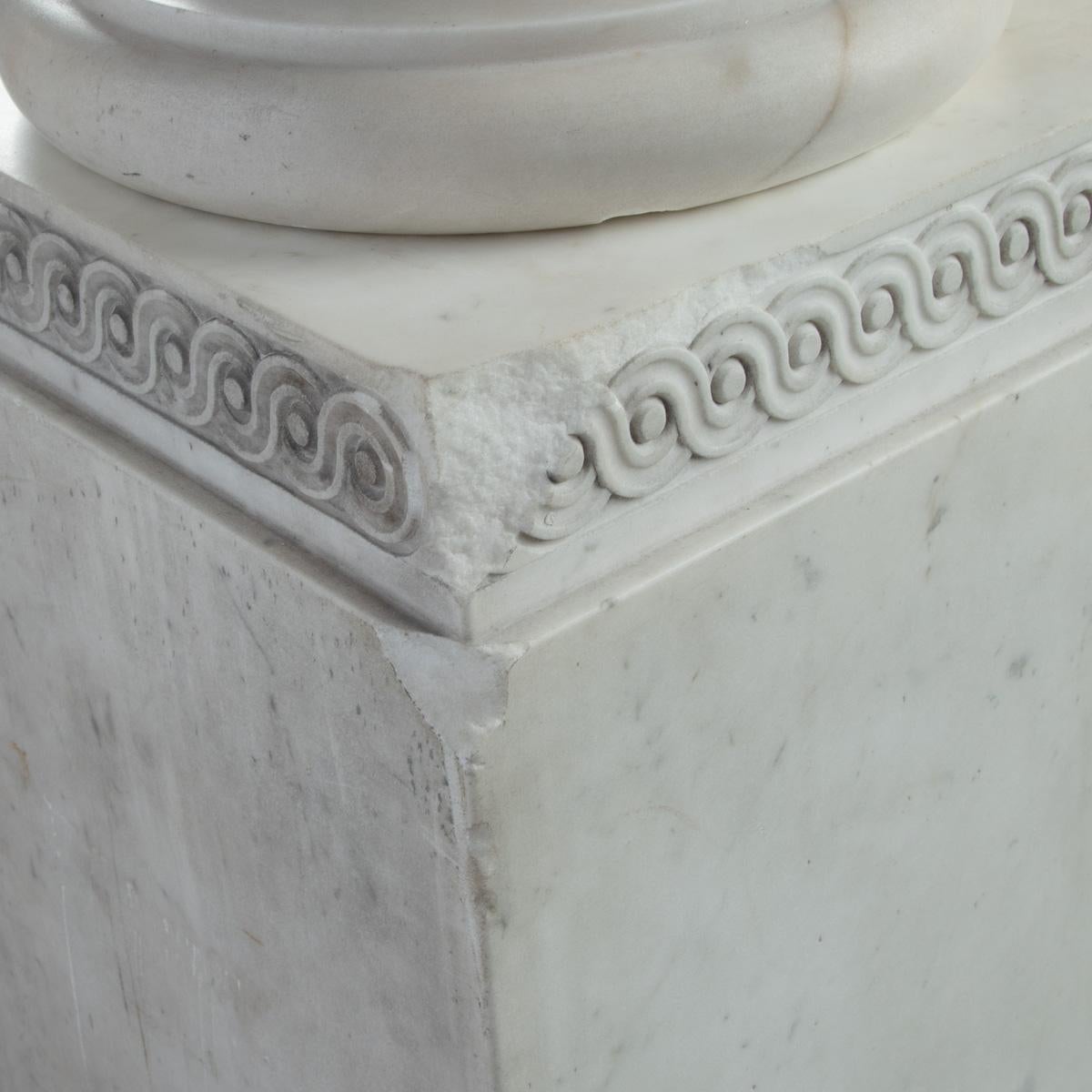 Buste en marbre sur piédestal de Richard Cobden par Richard Neville Northey Burnard 1865 en vente 3