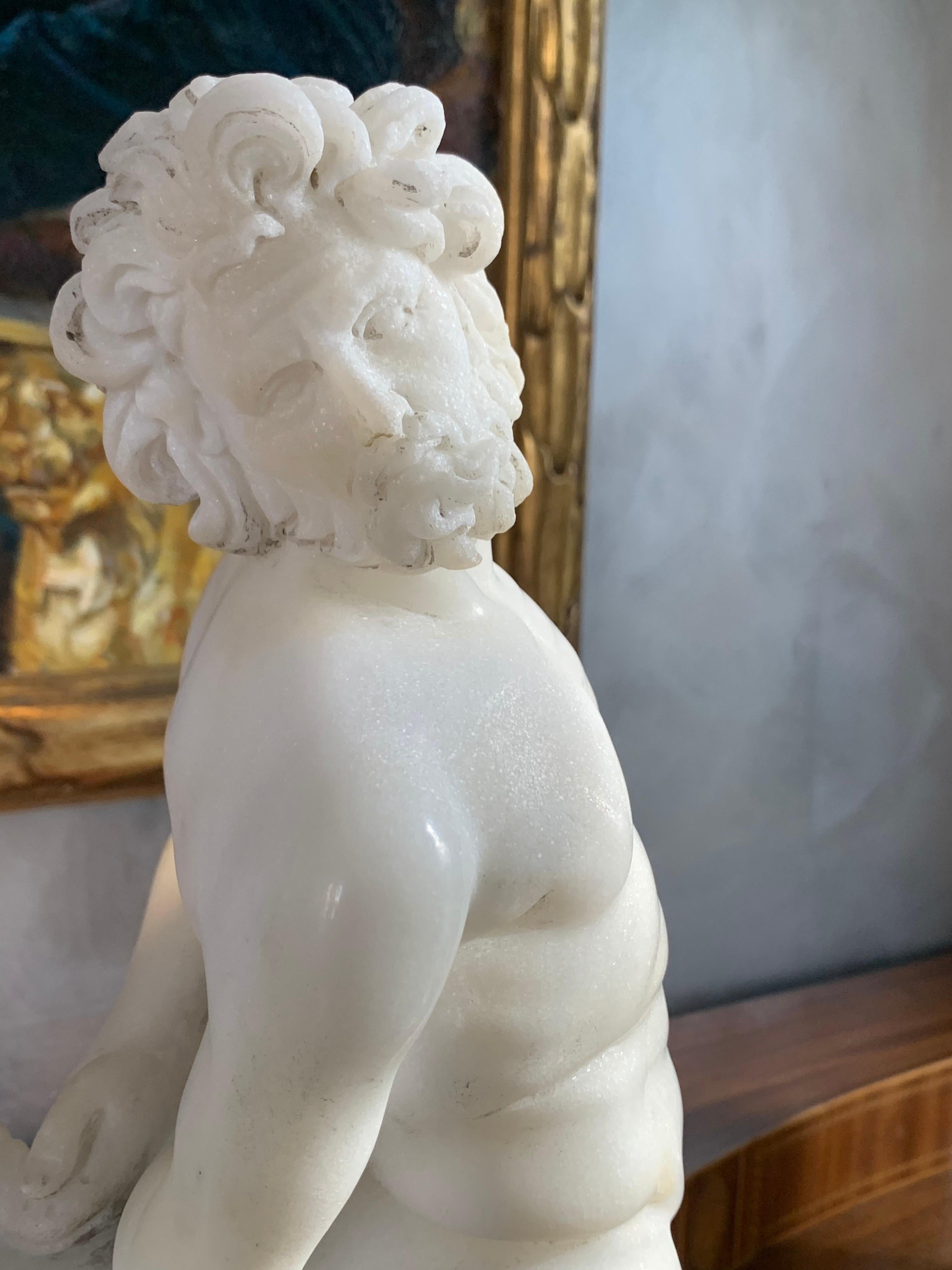 This rare Italian marble sculpture of a centaur is a copy of one of the life-size originals from “Hadrian’s Villa”.
The originals where found in 1736 in the Accademia carried by Cardinal Giuseppe Alessandro Accademia.


           