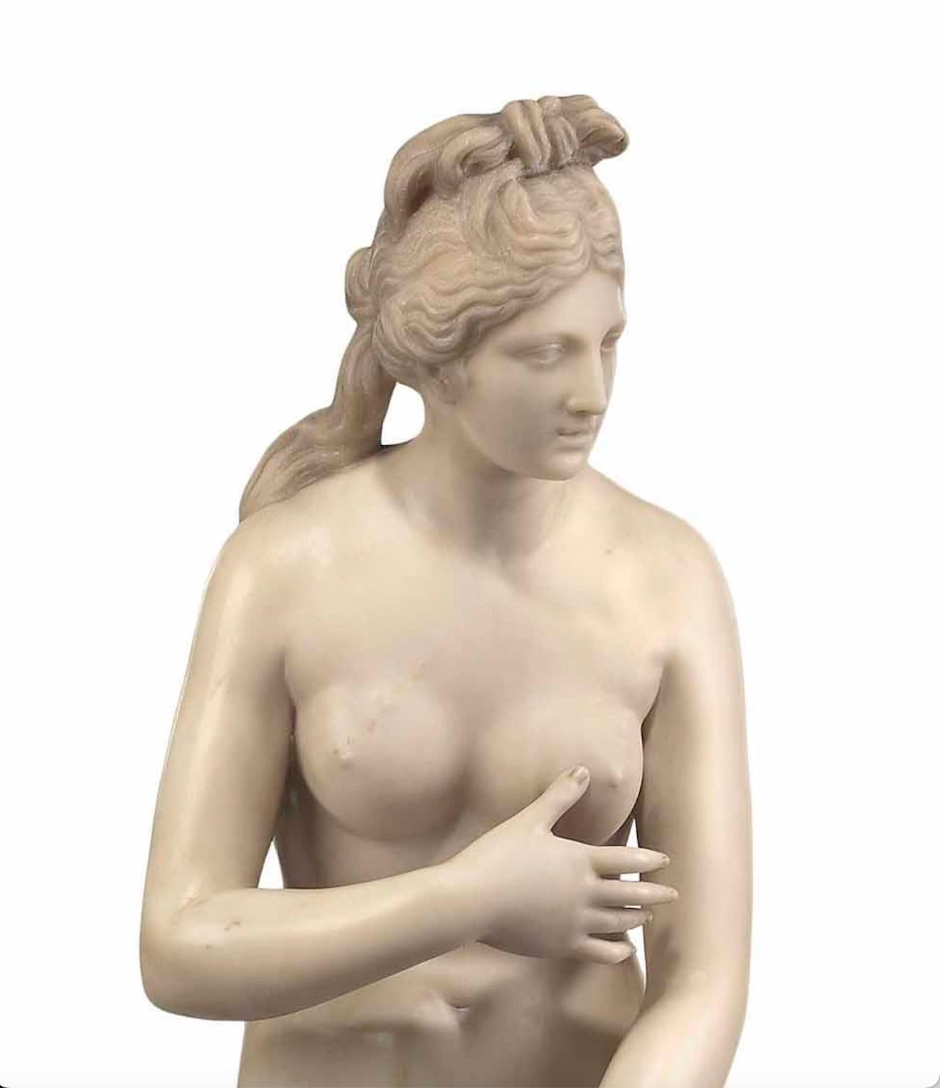Italian Marble Figure of the Capitoline Venus After the Antique, Late 18th Century For Sale