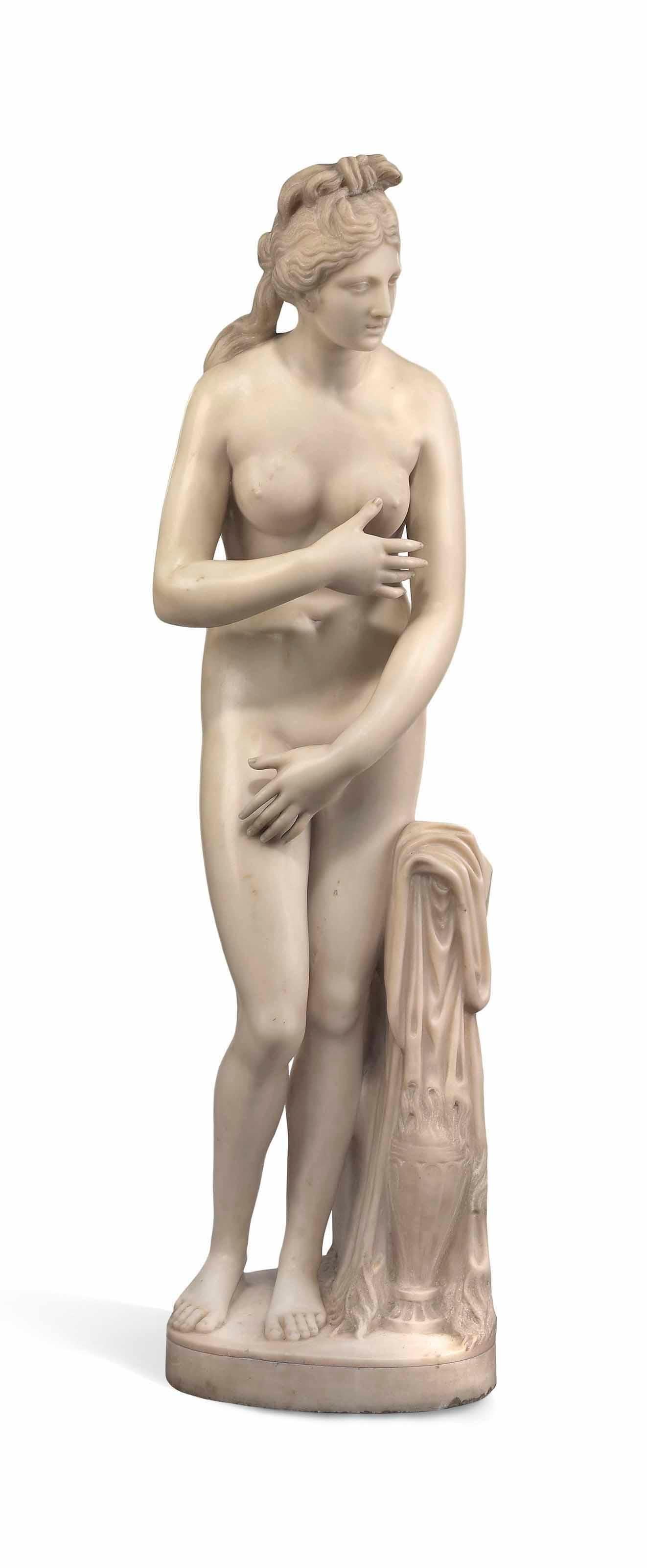 Figure en marbre de la Vénus du Capitole d'après l'Antique, fin du 18ème siècle Bon état - En vente à SAINT-JEAN-CAP-FERRAT, FR